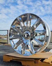 26 Inch Chrome Forgiato Flow 004 6x139.7 Escalade Tahoe Wheels Rims
