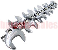 10pc 38 Dr. Sae Crowfoot Wrench Set W Snap-on Snap-off Storage Rail
