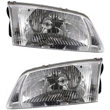 Headlight Set For 2000 2001 2002 Mazda 626 Left And Right With Bulb 2pc
