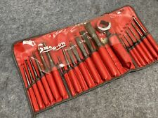 Snap-on Tools Usa Ppc210ak 21pc Punch And Chisel Set Complete W C211b Kit Bag