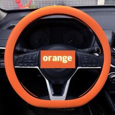 33-42cm Car Steering Wheel Cover Protector Universal Leather Texture Silicone