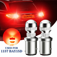 54-led 1157 Bay15d Brakestop Tail Light Bulb Super Bright Red Replacement X2