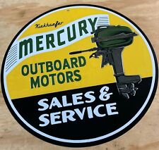 Mercury Outboard Motors Sales Service 12 Metal Tin Aluminum Sign
