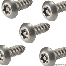 14 X 34 License Plate Security Screws Torx Button Head Stainless Steel Qty 10