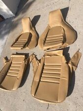 Porsche 911 951 964 968 85-94 Upholstery Seat Kit Set Leather Champagne New