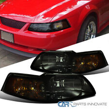 Fits 99-04 Ford Mustang Gt Replacement Smoke Headlightssignal Lamps Leftright