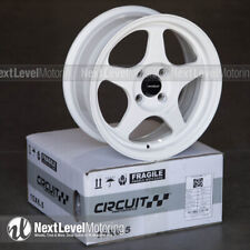 Circuit Performance Cp22 15x6.5 4-100 35 Gloss White Wheels Rims Spoon Style