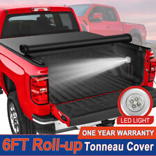 6ft Bed Soft Roll Up Truck Tonneau Cover For 2005-2015 Toyota Tacoma Waterproof