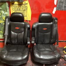 Set Avalanche Leather Oem Seats Heated Front 2002 2003 2004 2005 2006 Chevy Logo