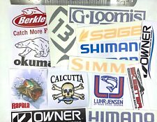 Fishing Decals Wholesale Lot Of 15 Stickers Quality Sticker For Fisherman
