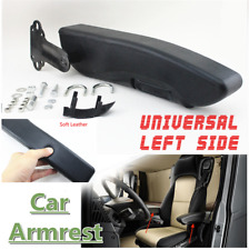 Universal Pu Leather Left Side Car Truck Seat Armrest Console Box Rest Caravan