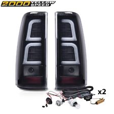 Fit For 1999-2006 Chevy Silverado Led Tail Lights Lamps Black Smoke Leftright