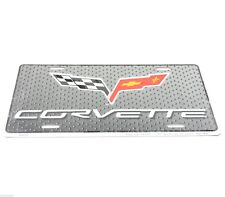 Chevrolet Chevy New Corvette Licensed Aluminum Metal License Plate Sign Tag