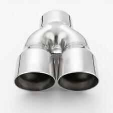 Twin 3 Out Double Wall Exhaust Tip 3 Inlet Angle Cut 304 Stainless Steel
