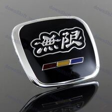 Black Mugen Steering Wheel Jdm Emblem For Honda Civic Accord S2000 Fit Fa5 Fd2