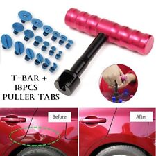 Small Auto Body Paintless Dent Puller Tabs T-bar Suction Tools Removal Kit