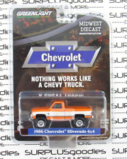 2024 Greenlight Midwest Diecast Exclusive Lifted 1986 Chevrolet Silverado 51528