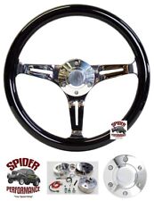 70-73 Suburban Blazer Chevy Pickup Steering Wheel 14 Black Wood