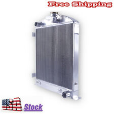 3row Aluminum Radiator For Grill-shell Rat Rod Chopped 1932 Ford Lo-boy Low Boy