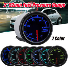 52mm Universal 7 Color 100 Psi Diesel Fuel Pressure Gauge W Pressure Sender