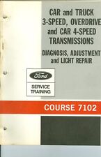 Ford Dealer Service Training Course 7102 4 Speed Transmission Falcon Mustang