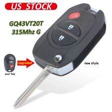 Upgraded Flip Remote Key Fob 3 Button G Chip For Toyota Tacoma Tundra Gq43vt20t