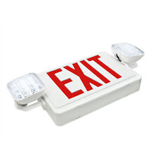Led Emergency Lights Combo Red Letter Fire Exit Lighting Commercial Exit Signs