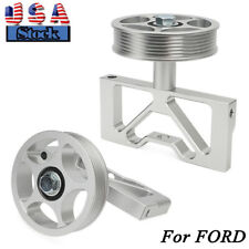 Billet Competition Air Pump Idler Bracket W Pulley For Ford Mustang 5.0 79-95 Us