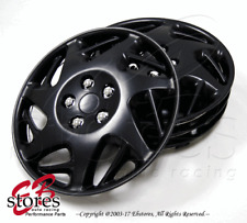 15 Inches Hubcap Style007b 4pc Set Of 15 Inch Wheel Rim Skin Cover Matte Black