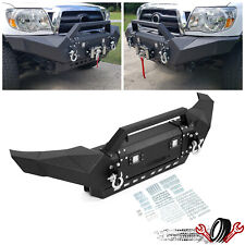 Fits Toyota Tacoma 2005-2015 Front Bumper Steel With Led Lights Winch D-rings