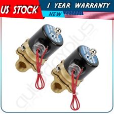 2 Air Ride Suspension Valve 12npt Brass Electric Solenoid For Train Horn Fast