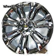 24 X10 Chrome Chevy Silverado Tahoe Suburban 5666 Oe Replica Wheels 6x5.5 31