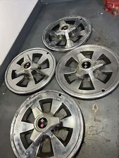 Vintage 1965 Chevy Corvette 15 Three Bar Spinner Hubcaps Wheel Covers