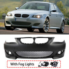 Fit For Bmw 5 Series E60 03-10 M5 Style Front Bumper Wo Pdc W Fog Lights