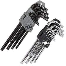 Torx Wrench And Security Bit Wrench Set 18 Wrenches 9 Standard Torx Star Wrenc