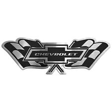 Car Badge Emblem Gm Chevrolet Flags Brushed Stainless Steel