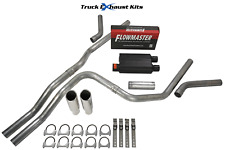 Chevy Tahoe 00-06 2.5 Dual Exhaust Kit C Exit Flowmaster Super 44 Rc Tip
