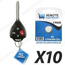 Lot 10 Wholesale Bulk Keyless Entry Remote Fob Key For 2007-2010 Toyota Camry