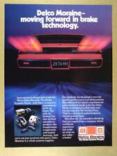 1984 Delco Moraine Brake Systems Pontiac Fiero 2m4 Photo Vintage Print Ad