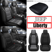 Front Rear Car 25seat Covers Pu Leather For Jeep Liberty 2002-2012 Cushion