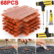 68pc Tire Repair Kit Diy Tools Plugs Punctured Flat Tires For Car Truck Suv Pvo