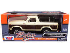 1978 Ford Bronco Ranger Xlt With Spare Tire Cream And Brown With Black Camper...