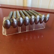 Bumper Bolt 8 Lot Oval With Stainless Caps Vintage Hot Rod Trog Scta