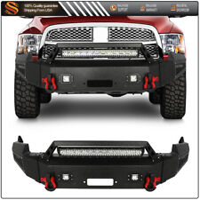 For 2009 2010 2011 2012 Dodge Ram 1500 Front Bumper Winch Assembly W Led Lights