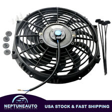 1x 12 Inch Universal Electric Radiator Cooling Slim Fan Pushpull Mount Kit