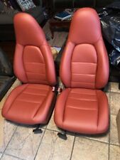 Porsche Boxster 99-04 Standard Front Seat Upholstery Kit Leather Boxster Red New