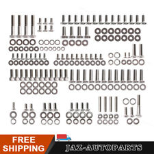 For Chevy Sbc Stainless Engine Bolts Kit Small Block 265 283 305 327 350 400 Hex