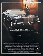1977 Chrysler New Yorker Brougham Hardtop Photo All Luxury Vintage Print Ad