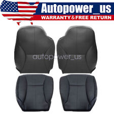 For 98-02 Dodge Ram 1500 2500 Both Side Bottom Top Leather Seat Cover Black