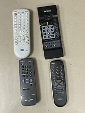Lot Of 4 Misc Remotes - Audio Video Video Sharp-gemini Universal-sdtv-untested